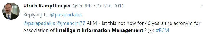 AIIM Association for Intelligent Information Management