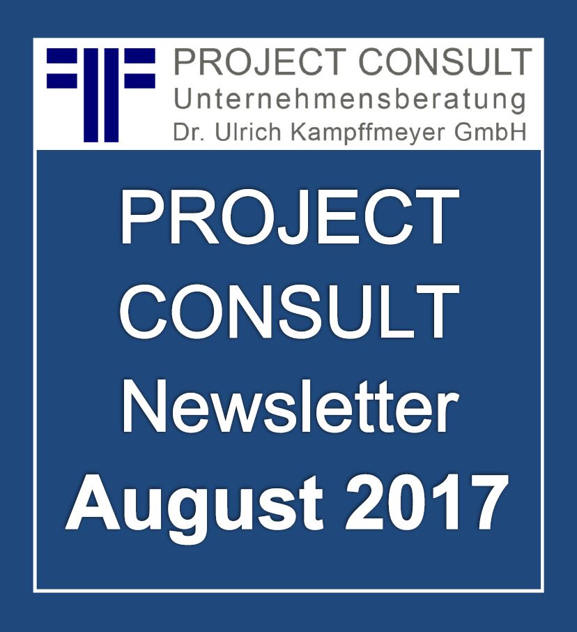 PROJECT CONSULT Newsletter August 2017 | http://bit.ly/PCNLAug2017
